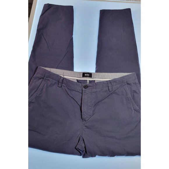 Hugo Boss Men's Chino Pants Blue Size 34 Casual Slim Fit Cotton Straight Leg - Picture 6 of 16